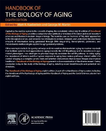 Handbook of the Biology of Aging by George Martin 9780124115965