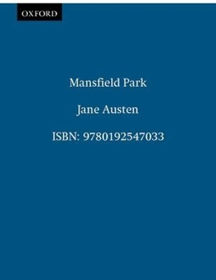 Mansfield Park by Jane Austen 9780192547033