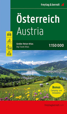 Austria Big Travel Atlas: with Camping and Caravanning 1:150,000 9783707922004