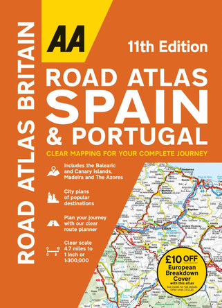 AA Road Atlas Spain & Portugal 9780749583446