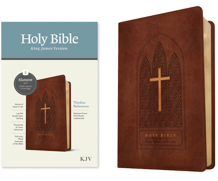 KJV Thinline Reference Bible, Filament Edition, Brown 9781496460493