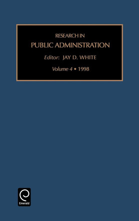 Research in Public Administration by Jay D. White 9781559388887