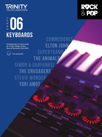 Trinity College London Rock & Pop 2018 Keyboards Grade 6 by  9780857366627