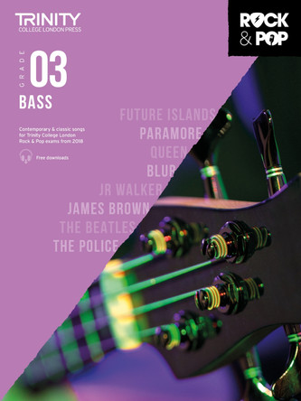 Trinity College London Rock & Pop 2018 Bass Grade 3 by  9780857366320