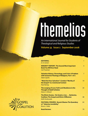 Themelios, Volume 33, Issue 2 by D A Carson 9781625649621