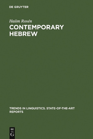 Contemporary Hebrew by Haiim Rosen 9789027931061