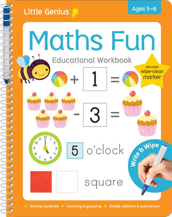 Little Genius Write & Wipe Maths Fun by  9780655203889
