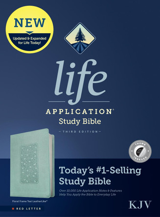 KJV Life Application Study Bible, Third Edition, Floral by  9781496439765