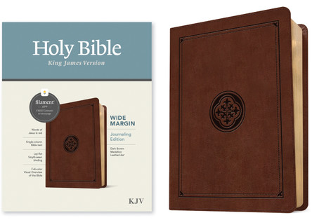 KJV Wide Margin Bible, Filament Edition, Dark Brown 9781496479150