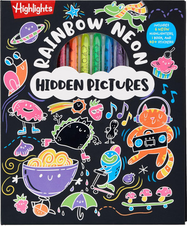 Rainbow Neon Hidden Pictures by Highlights 9781639622528