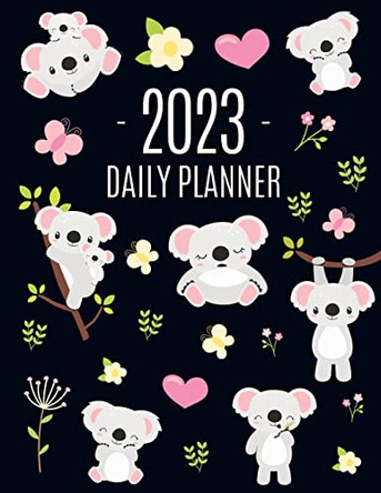 Koala Planner 2023: Australian Outback Animal Agenda: January-December Pretty Pink Butterflies & Yellow Flowers Monthly Scheduler For Work or Office by Pimpom Pretty Press 9781970177831