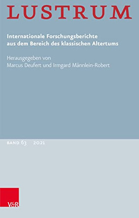Lustrum Band 63 - 2021 by Marcus Deufert 9783525802373