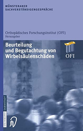 Ma1/4nsteraner Sachverstandigengesprache: Beurteilung Und Begutachtung Von Wirbelsaulenschaden by  9783798513266