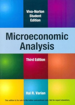 Microeconomic Analysis by Hal R. Varian 9788130908632