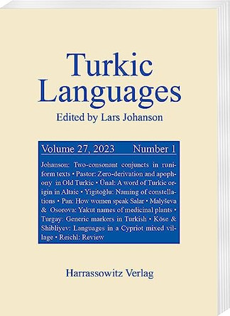 Turkic Languages 27 (2023) 1 by Lars Johanson 9783447182751