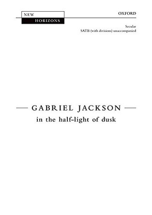 in the half-light of dusk by Gabriel Jackson 9780193393066