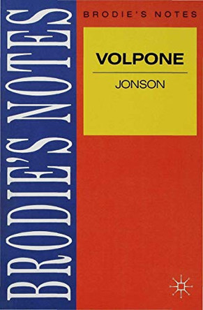 Jonson: Volpone by Ray Wilkinson 9780333581315
