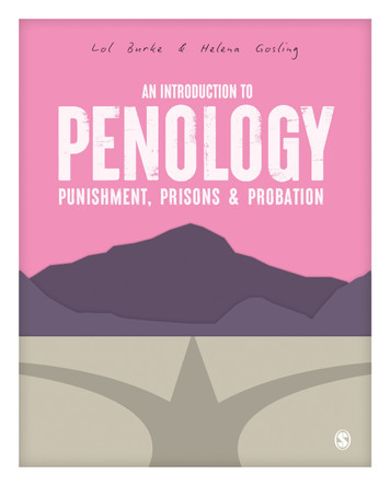 An Introduction to Penology: Punishment, Prisons and Probation by Lawrence Burke