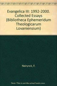 Evangelica III: 1992-2000. Collected Essays by F. Neirynck 9789042909748