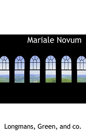 Mariale Novum by And Co Longmans Green 9781110507498
