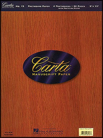 Carta Manuscript Paper No. 15 – Guitar by Hal Leonard Publishing Corporation 9780793564798