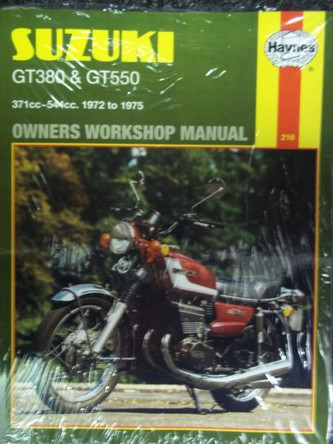 Suzuki GT380 & GT550 ('72 On) by Haynes Publishing 9780856962165