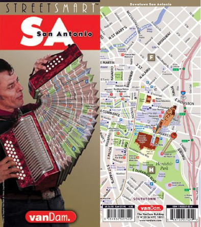Streetsmart San Antonio Map by Vandam: Laminated pocket size City Street & Freeway Map to San Antonio by Stephan Van Dam 9781932527520