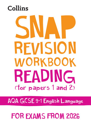 AQA GCSE 9-1 English Language Reading (Papers 1 & 2) Workbook: Ideal for the 2026 and 2027 exams (Collins GCSE Grade 9-1 SNAP Revision, Book 2) Collins GCSE 9780008784607