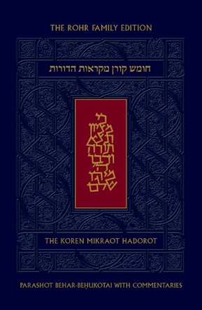 Koren Mikraot Hadorot, V29: Behar Behukotai by Jonathan Sacks 9789657760840