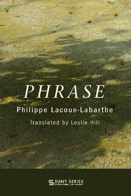 Phrase by Philippe Lacoue-Labarthe 9781438471099