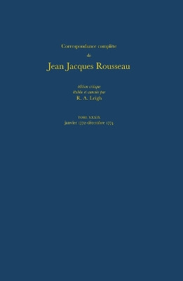 Correspondance Rousseau 39 CB by  9780729402750