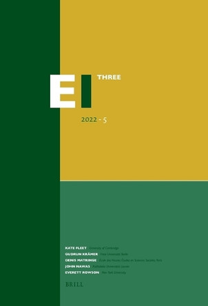 Encyclopaedia of Islam - Three 2022-5 by Kate Fleet 9789004464629