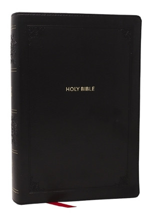 KJV Giant Print End-of-Verse Reference Bible, Black Leathersoft, Red Letter, Comfort Print 9781400349449