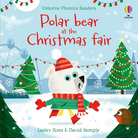 Polar Bear at the Christmas Fair by Lesley Sims