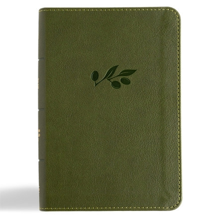 CSB Large Print Compact Reference Bible, Digital Study Edition, Olive Leathertouch by Csb Bibles by Holman 9798384533351