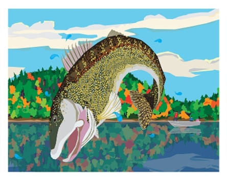 Autumn Fishing Art Print 11 X 14 by Michael Schafbuch 9781942402688