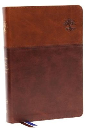 NKJV, Matthew Henry Daily Devotional Bible, Leathersoft, Brown, Red Letter, Thumb Indexed, Comfort Print: 366 Daily Devotions by Matthew Henry by Thomas Nelson