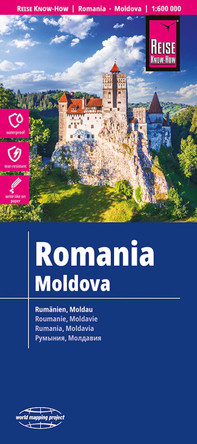 Romania and Moldova Map: 1:600,000 scale 9783831774760