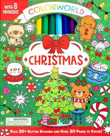 Colorworld: Christmas: Plus 35+ Glitter Stickers and Over 30 Pages to Color! by Madison Larose 9781667210582