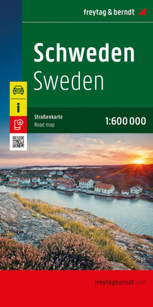 Sweden Road Map: 1:600,000 scale 9783707924015
