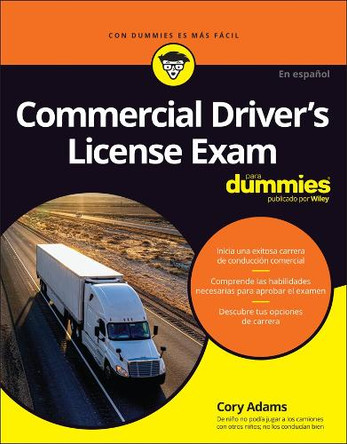 Commercial Driver's License Exam Para Dummies Cory Adams 9781394368044