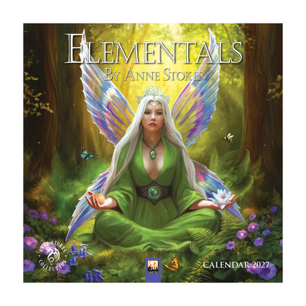 Elementals by Anne Stokes Mini Wall Calendar 2027 (Art Calendar) Flame Tree Studio 9781806941360