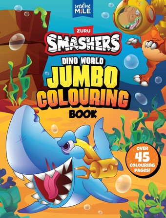 Smashers Dino World Jumbo Colouring Book by Creative Mile 9781923286771