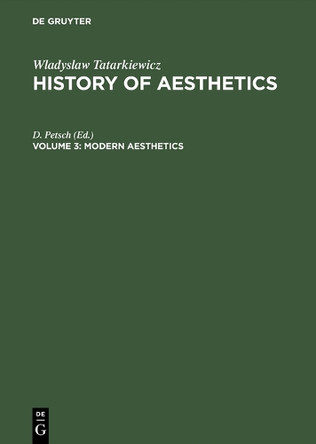 Modern Aesthetics by D. Petsch 9789027939432