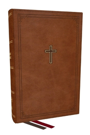 KJV Personal Size Large Print End-of-Verse Reference Bible, Brown Leathersoft, Red Letter, Comfort Print (Thumb Indexed) by Thomas Nelson 9781400347865