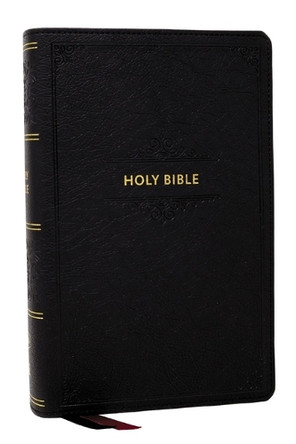 KJV Personal Size Large Print End-of-Verse Reference Bible, Black Leathersoft, Red Letter, Comfort Print (Thumb Indexed) by Thomas Nelson 9781400347841