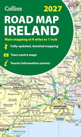 2027 Collins Road Map of Ireland: Folded map (Collins Road Atlas) by Collins Maps 9780008779061