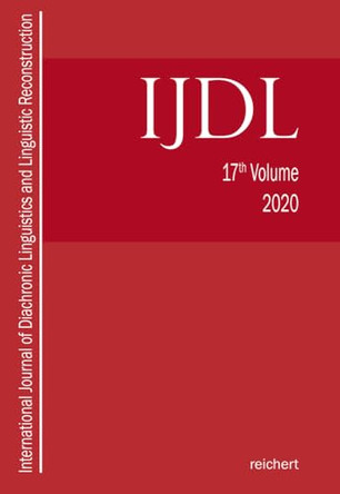 International Journal of Diachronic Linguistics and Linguistic Reconstruction by Eugen Hill 9783752000078