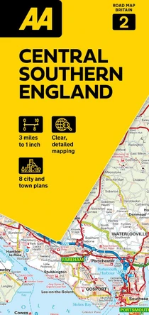 AA Road Map Central Southern England 9780749584658