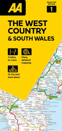 AA Road Map The West Country & South Wales 9780749584641
